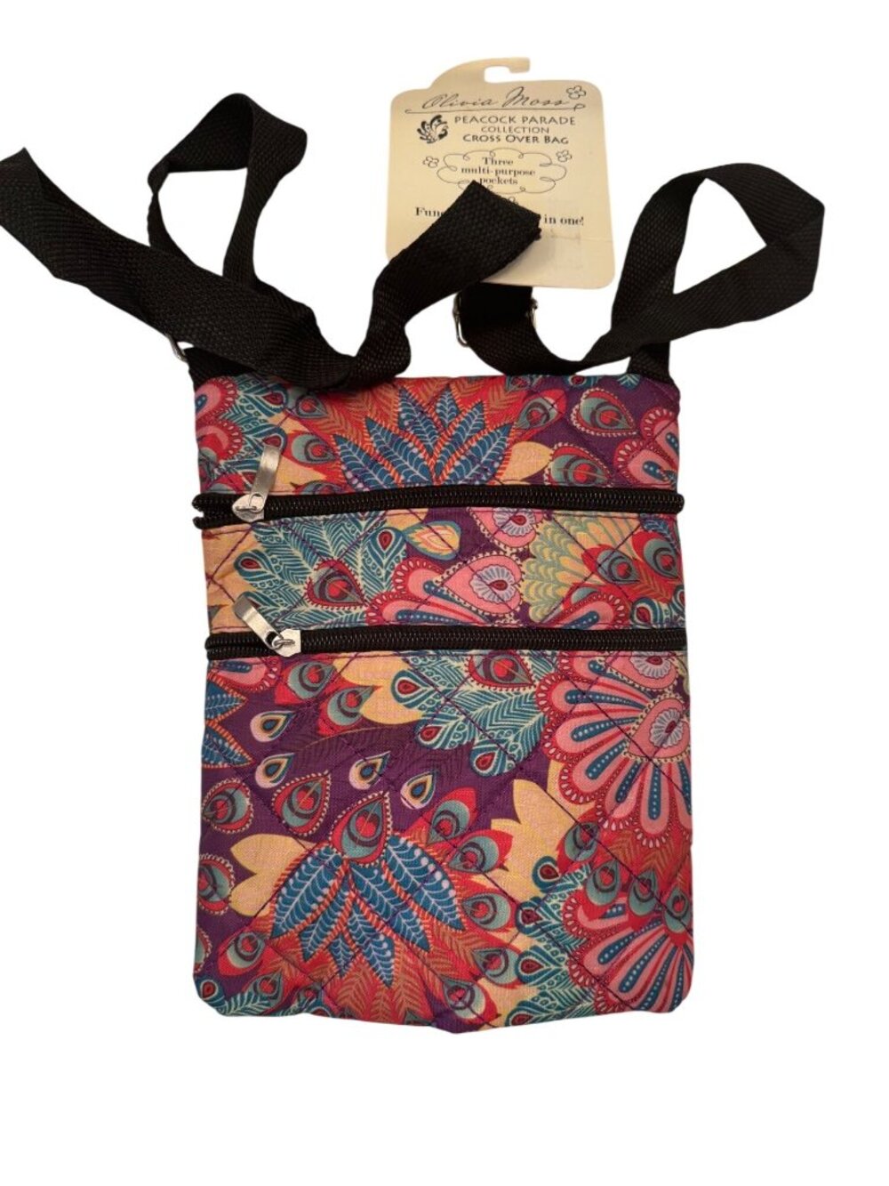 Cross Olivia Moss Peacock Parada Collection Cross Over Bag NWT